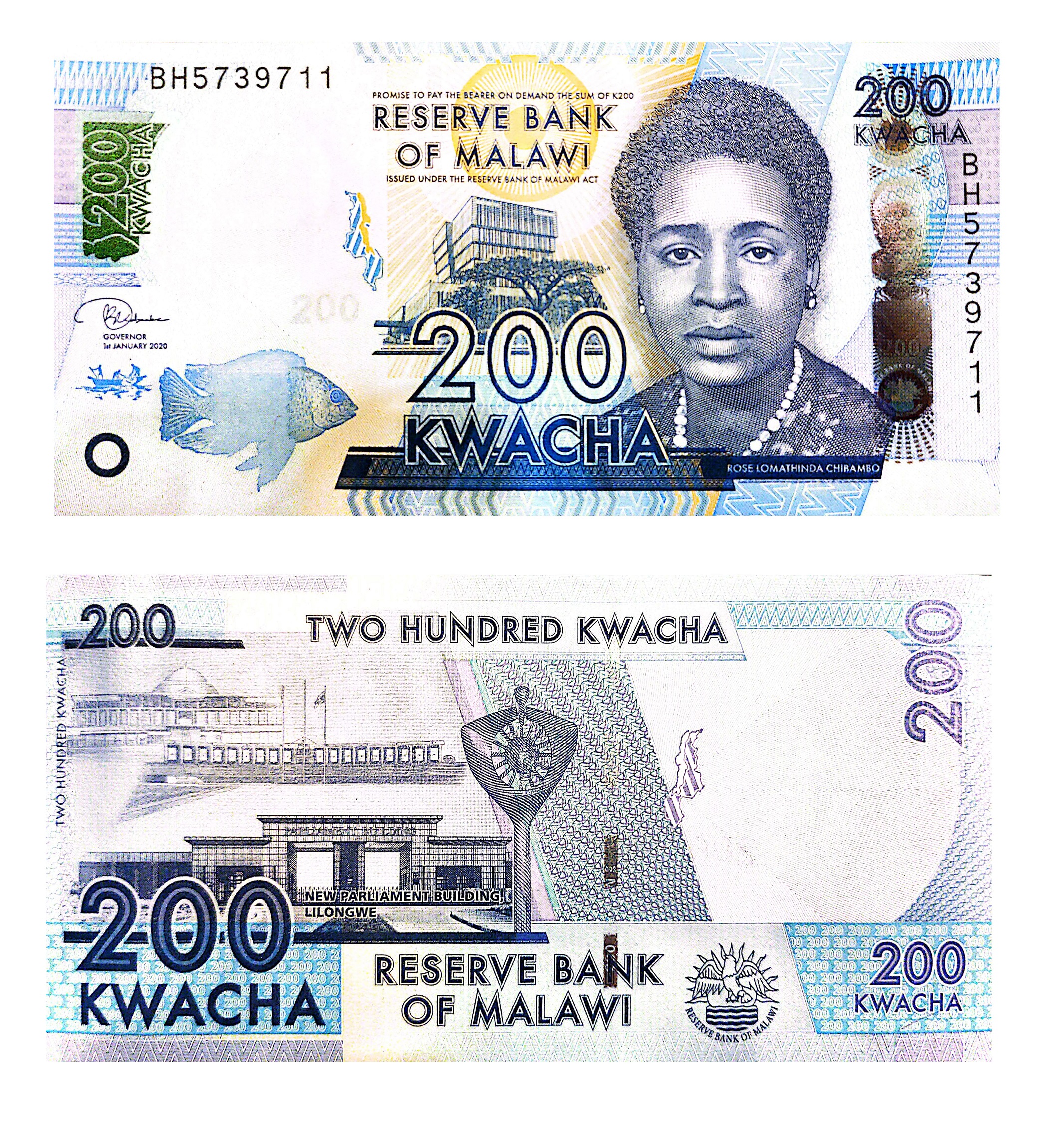 Malawi #65A/2020 200 Kwacha